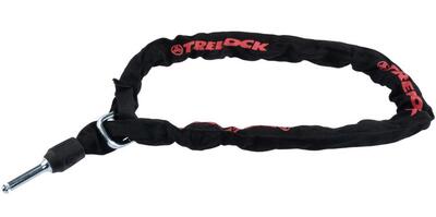 TRELOCK Einsteckkette ZR 355, 100 cm, Ø 6 mm, Vierkantglieder, Textilschlauch...