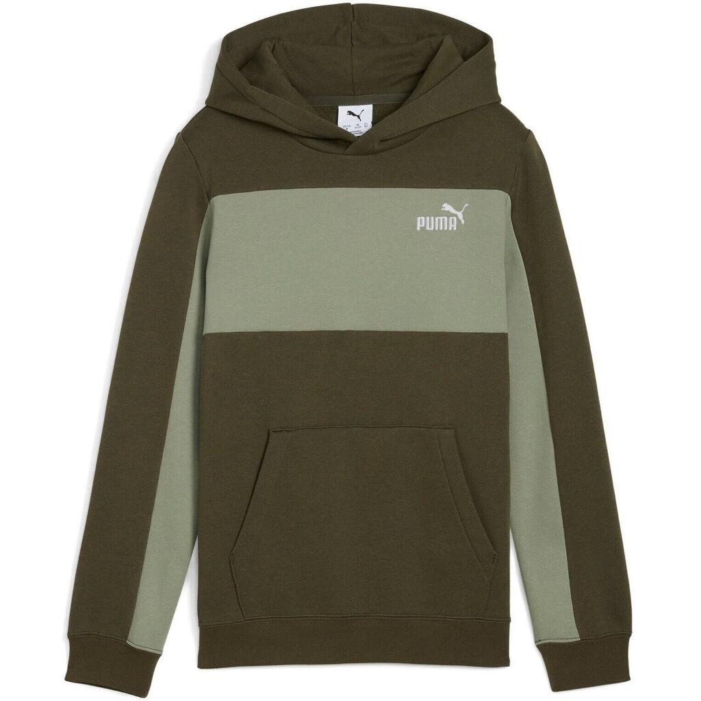 Hood Puma Ess Block Small Logo Hoodie, Green, Kids
