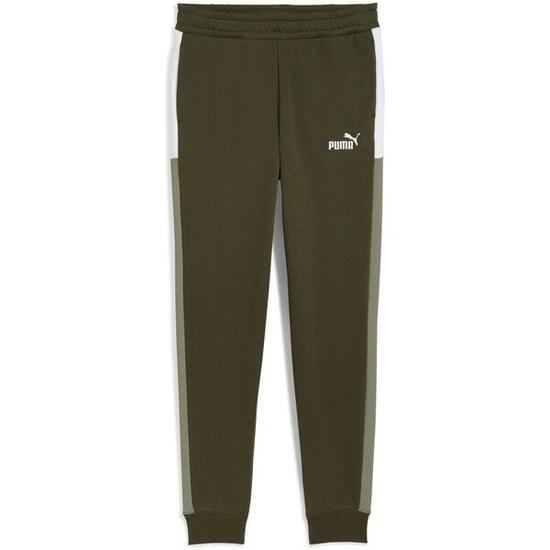Pantalon Puma Ess Block Sweatpants, Vert, Enfants
