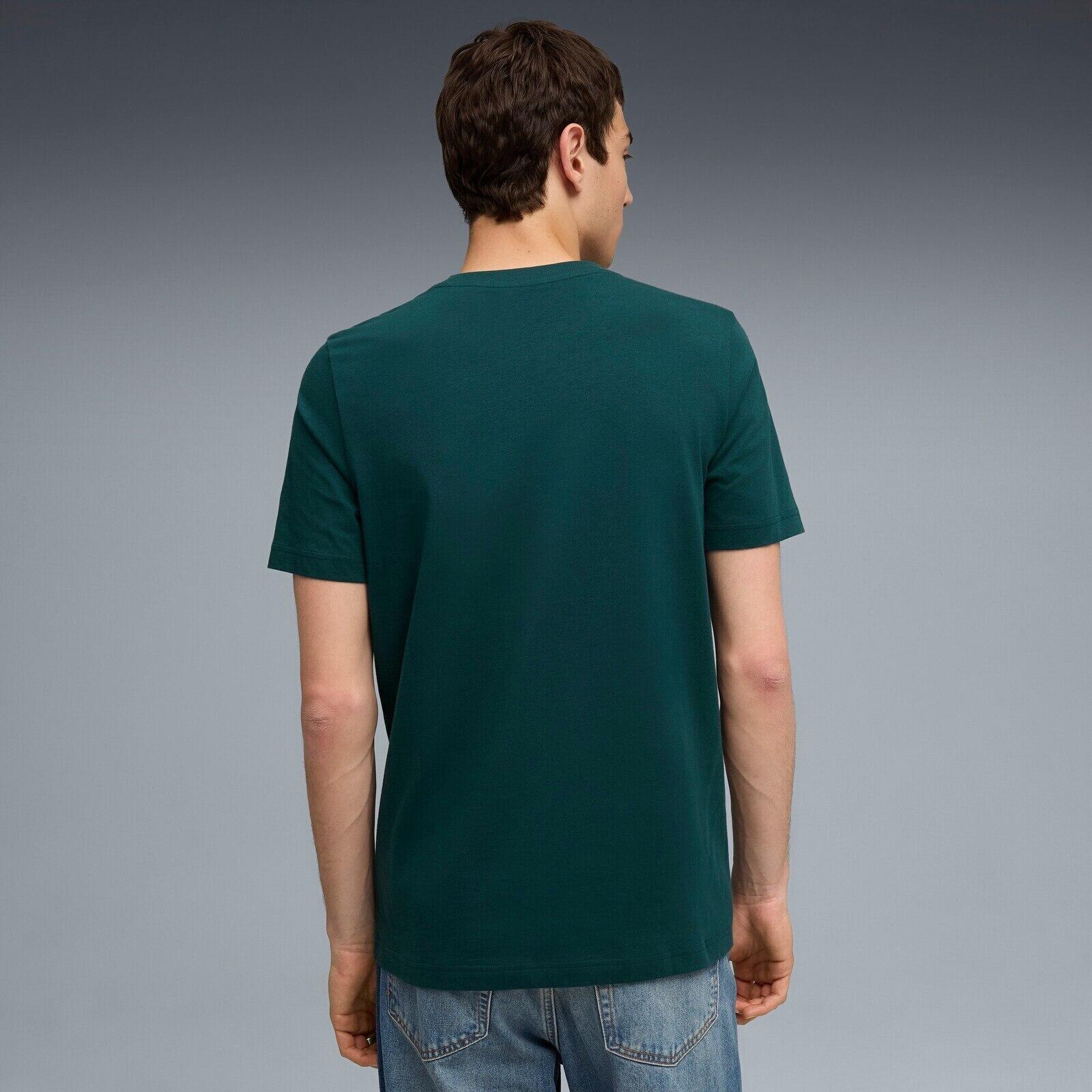 T-shirt Puma Ess 2 Color Small No. 1 Logo Tee, Green, Men 2/5