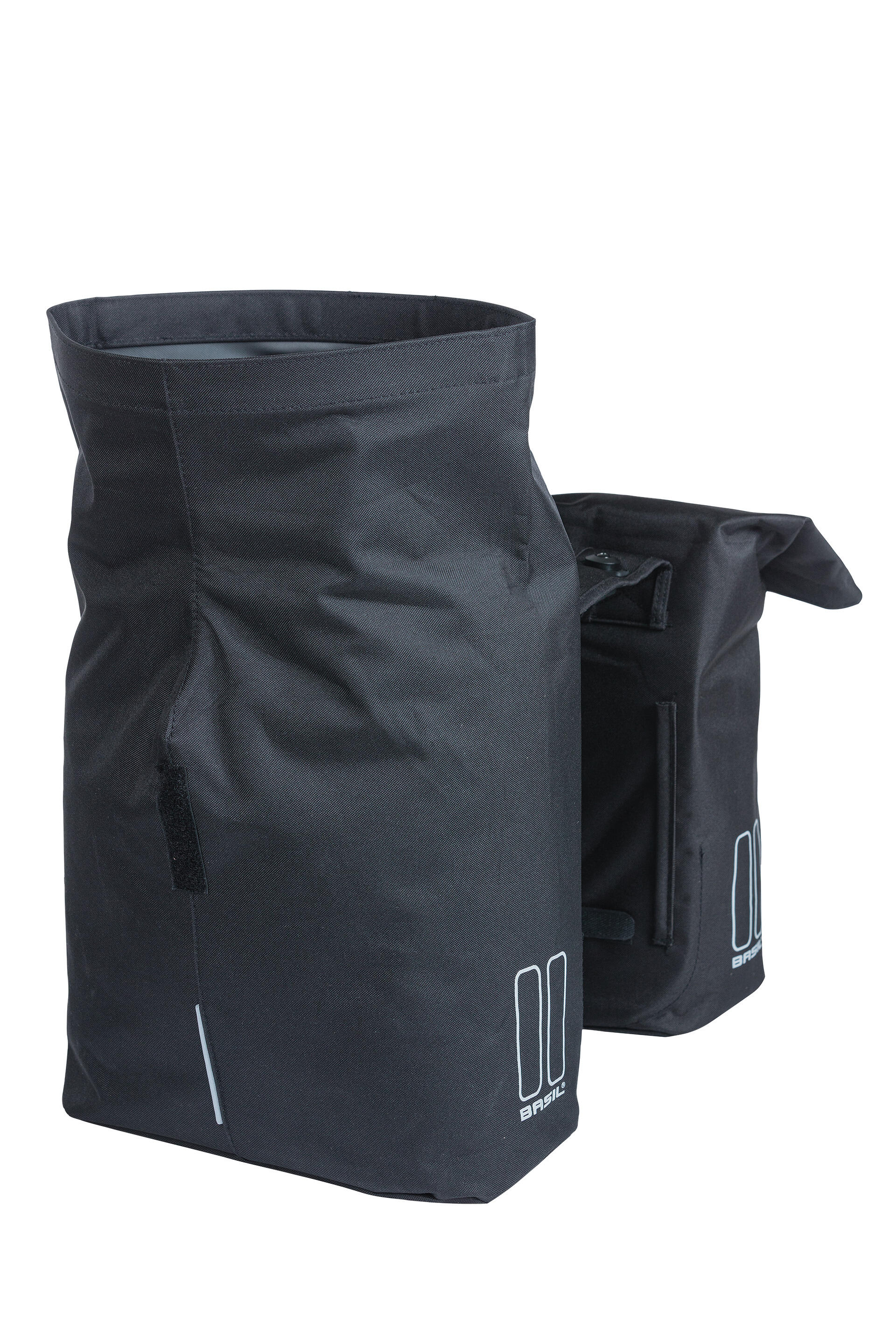 Par de alforges para suporte de bagagem com placa mik Basil City 4/6
