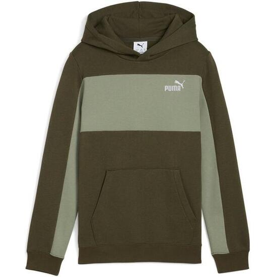 Capot Puma Ess Block Small Logo Hoodie, Vert, Enfants