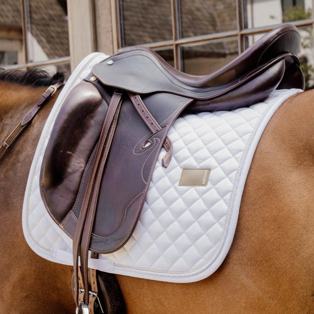 Tapis diamond rope dressage blanc 2/2