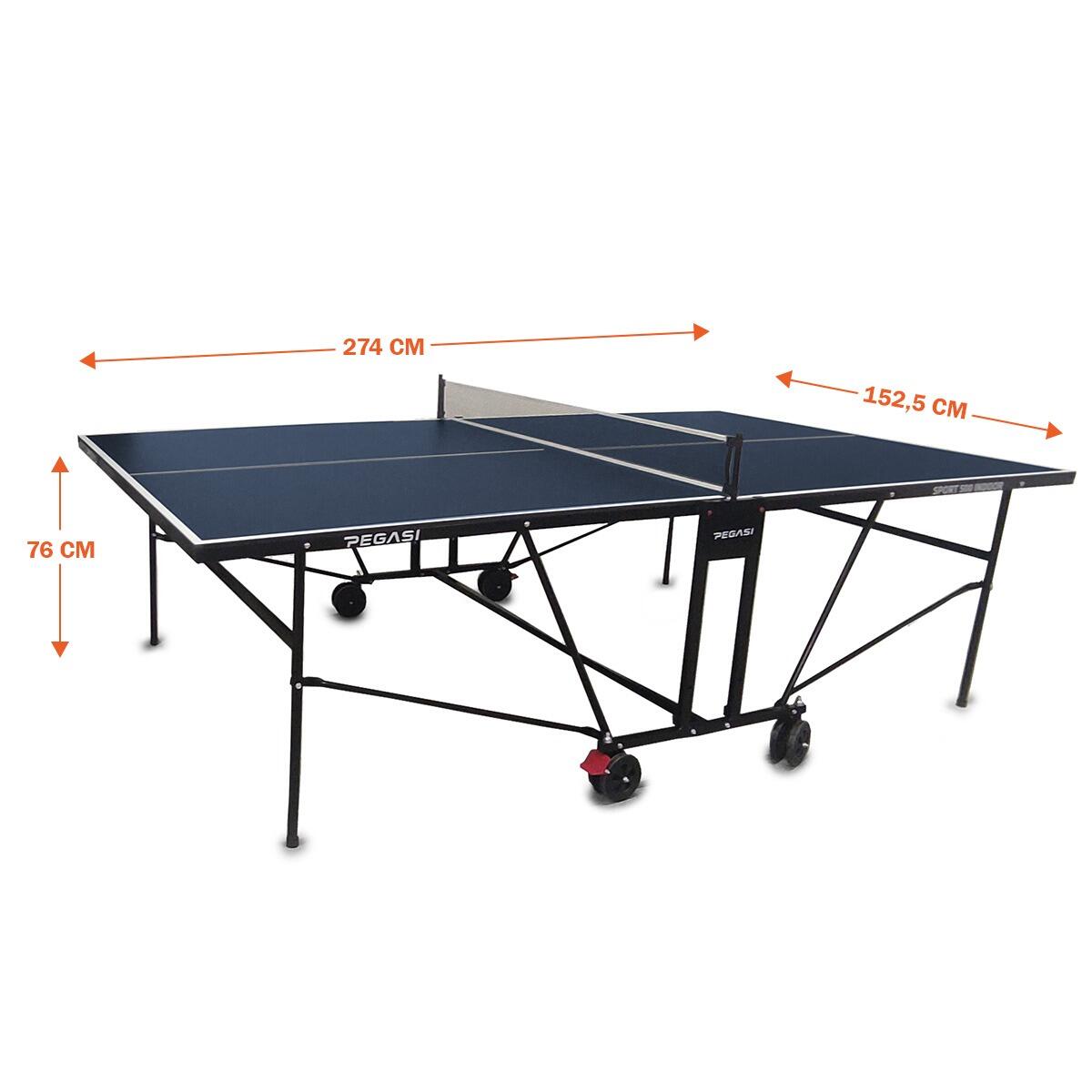 Table de tennis de table pegasi 500 bleu intérieur 4/6