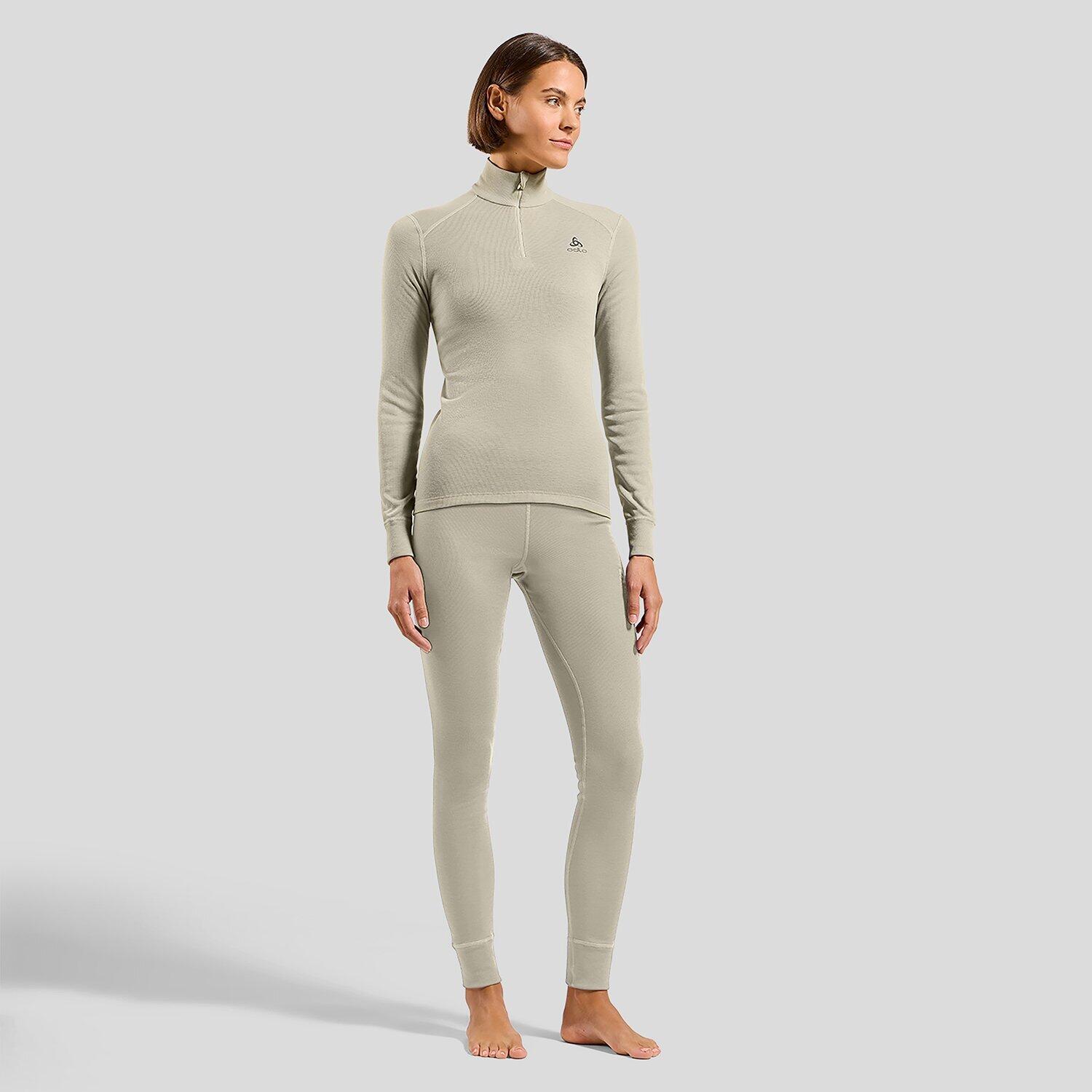 Top base layer a collo alto con mezza zip Active Warm da donna ODLO 3/3