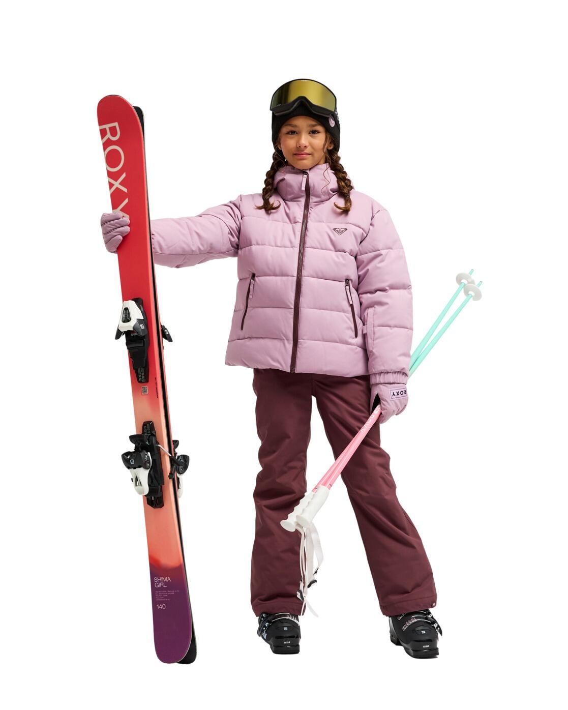 Veste de snow technique SNOWYHILL PUFFY Rose Fille 4/4