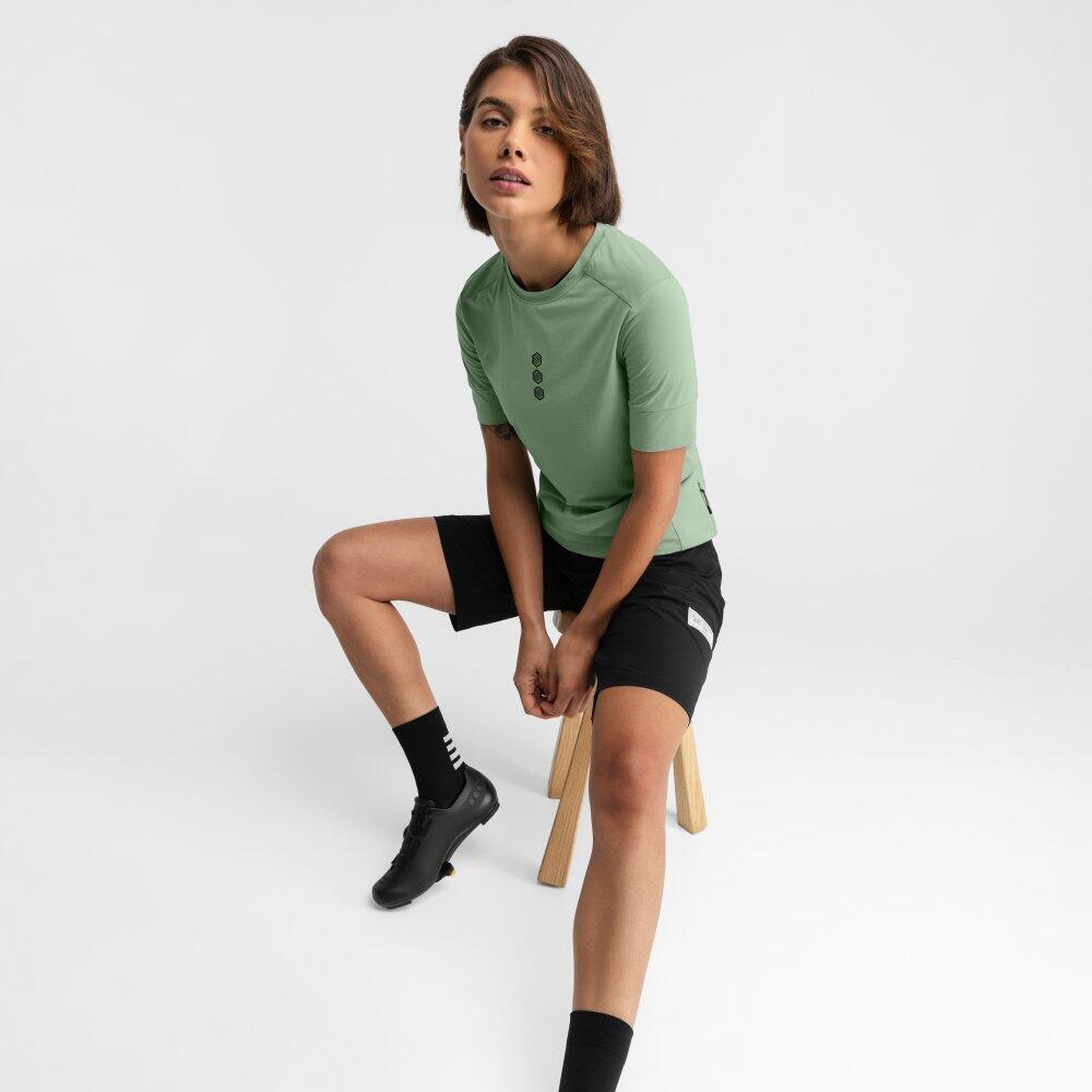Short gravel femme Cyclisme Lemur Noir 3/6