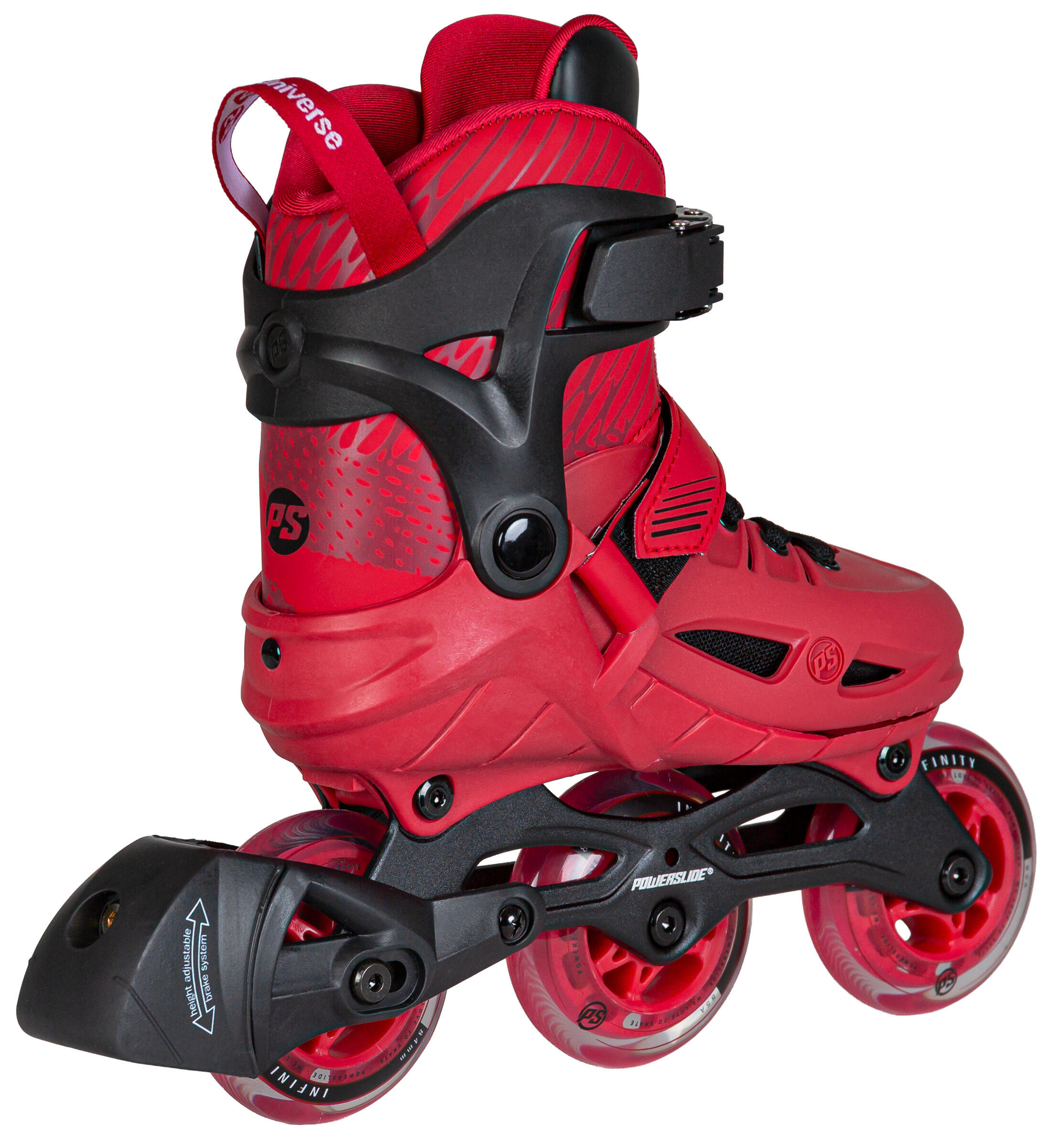 Powerslide Universe Red Adj. Inline Skates 3/6