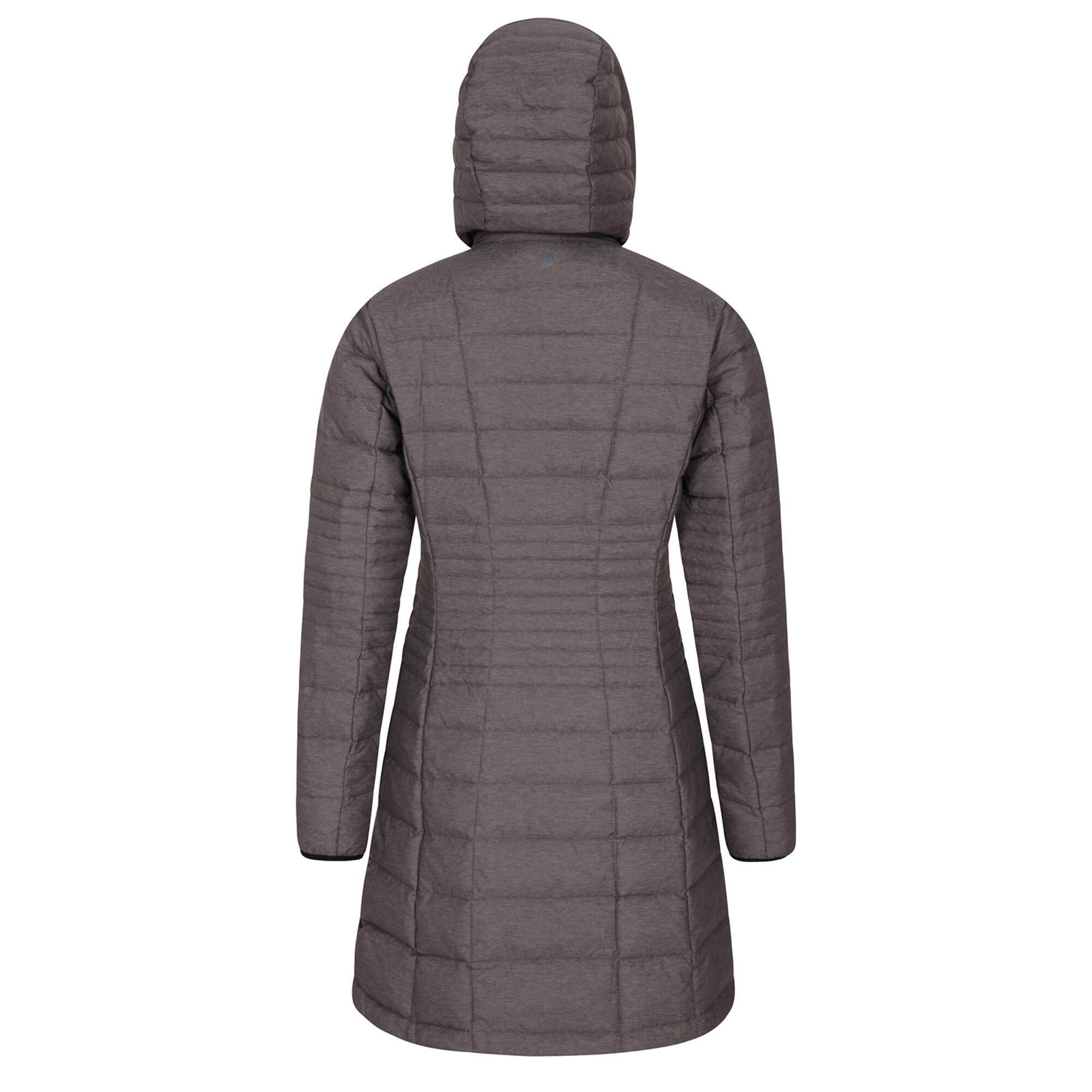 Giacca Imbottita Lunga Donna Mountain Warehouse Furnace Grigio Scuro 2/4