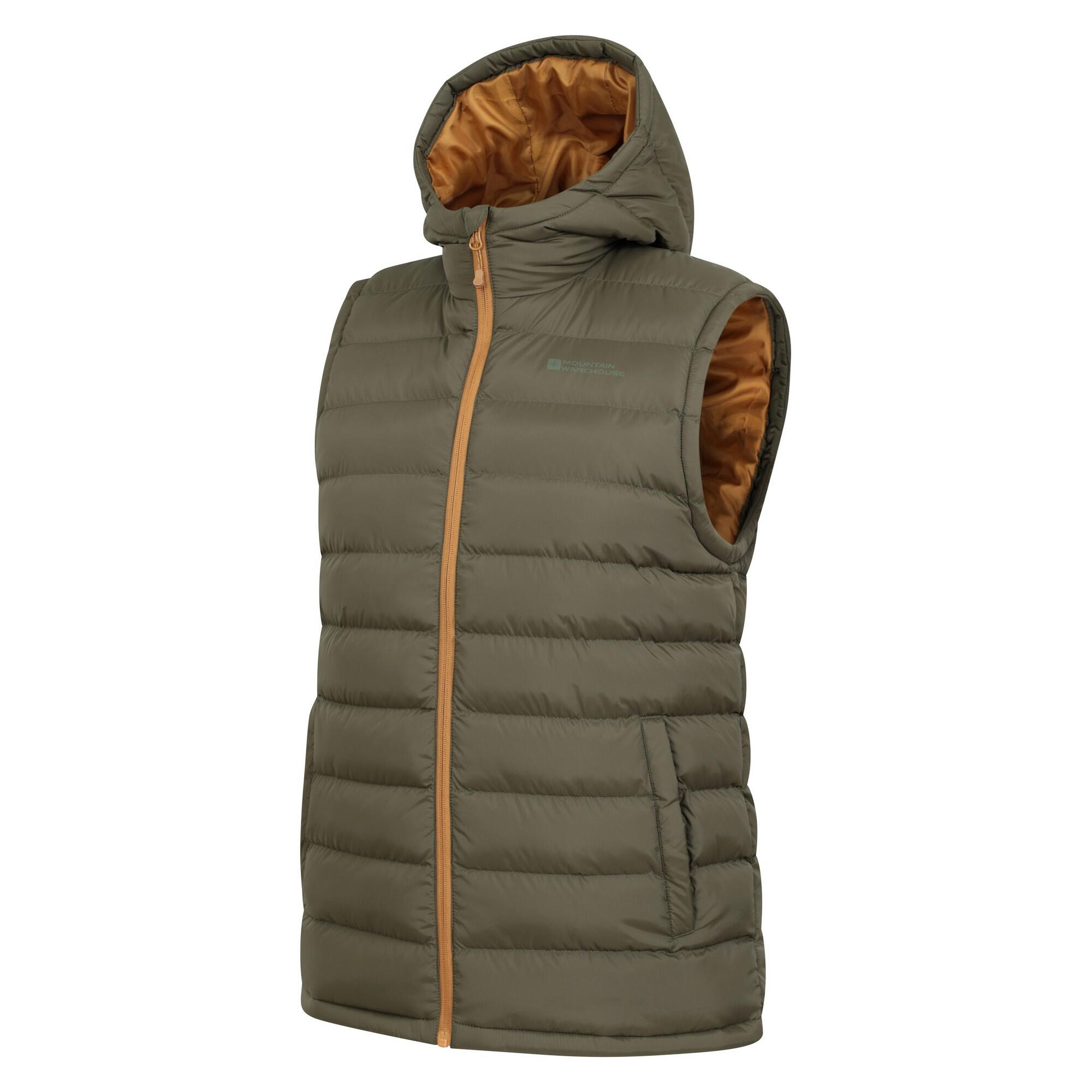 "Seasons" Weste Wattiert für Herren Dunkel-Khaki 3/4