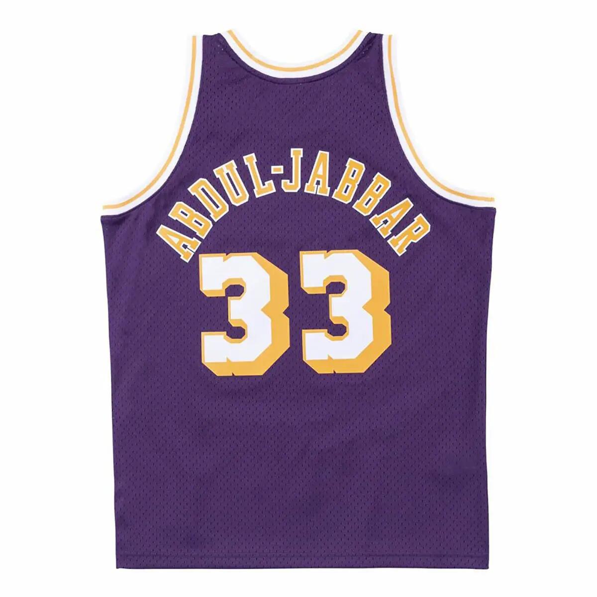 Mitchell & Ness Swingman Jersey Los Angeles Lakers Kareem Abdul-Jabbar lila 2/4