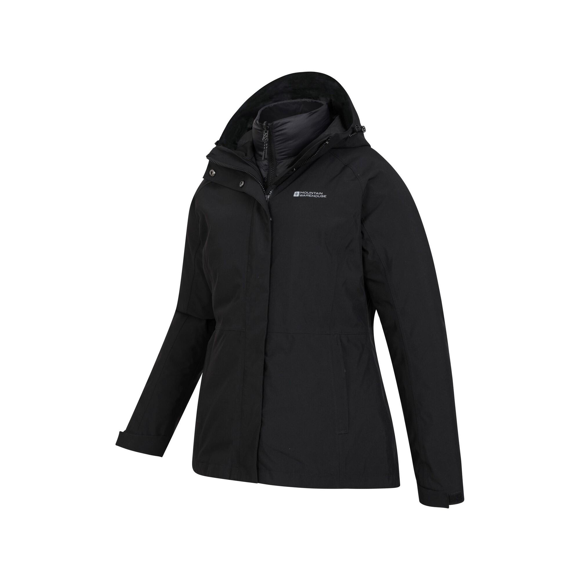 Giacca Imbottita 3 In 1 Donna Mountain Warehouse Alaskan Nero 4/4