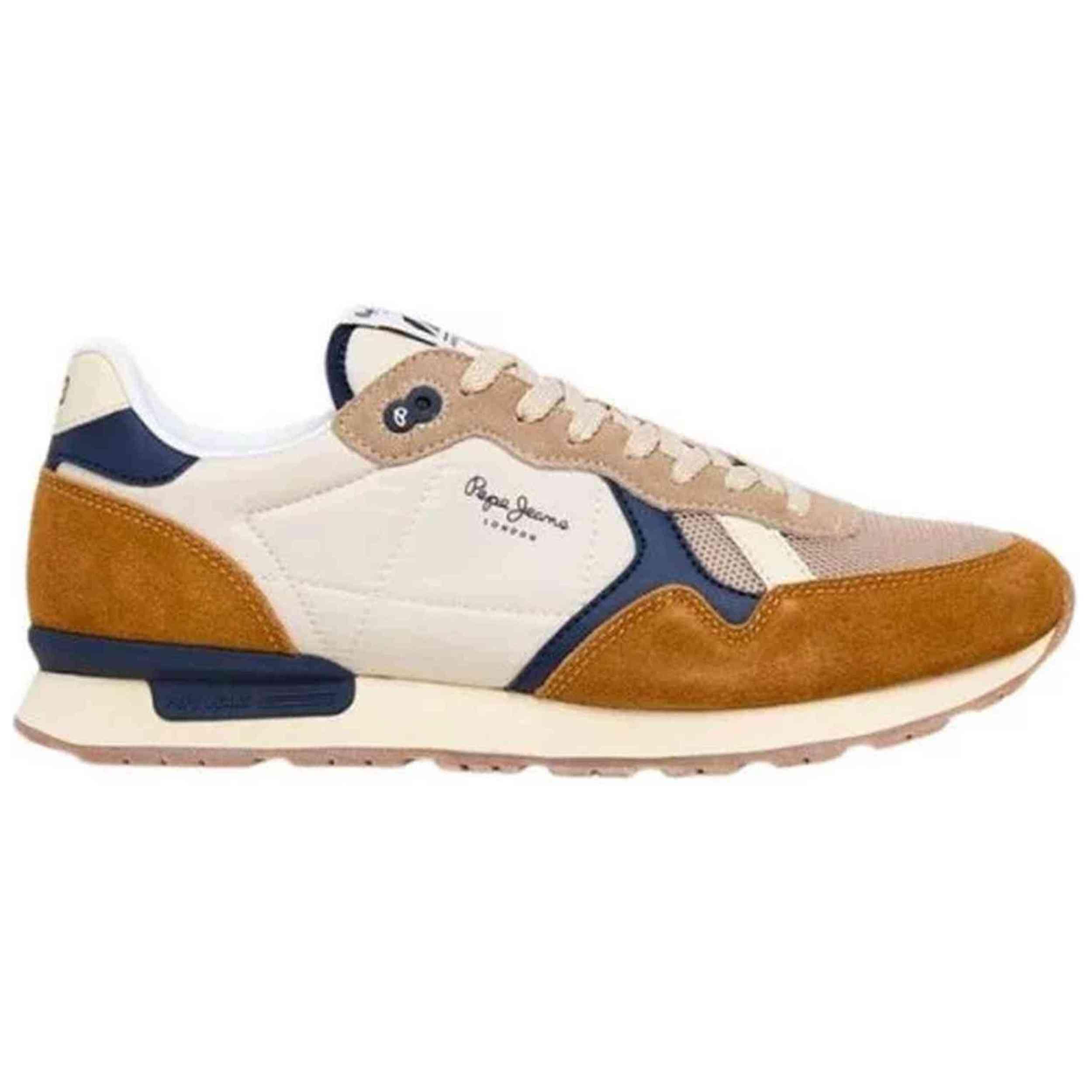 Pepe Jeans - Baskets Pepe Jeans Modèle Pms40030-859 Pour Homme - Chaussures De Sport - Beige - Decathlon