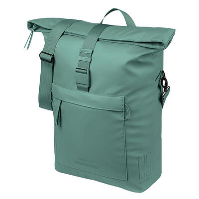 Fahrrad-Umhängetasche Brooklyn MIK Hooks,silbergrün