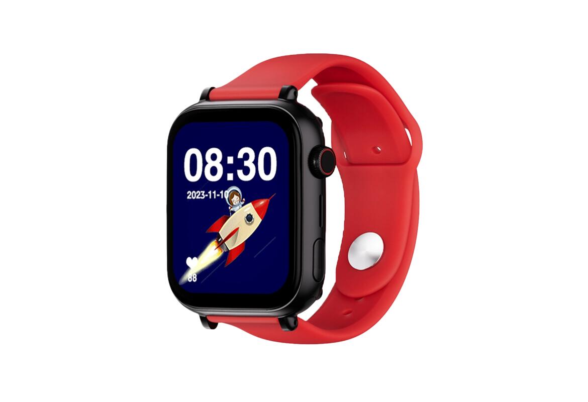 SaveFamily SaveWatch Plus 4G Preto Pulseira de Silicone Vermelha 2/4