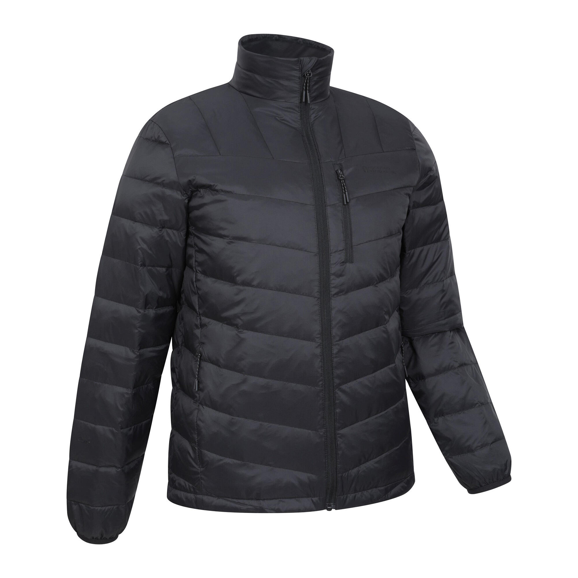 "Trail Extreme" Daunenjacke für Herren Pechschwarz 3/4