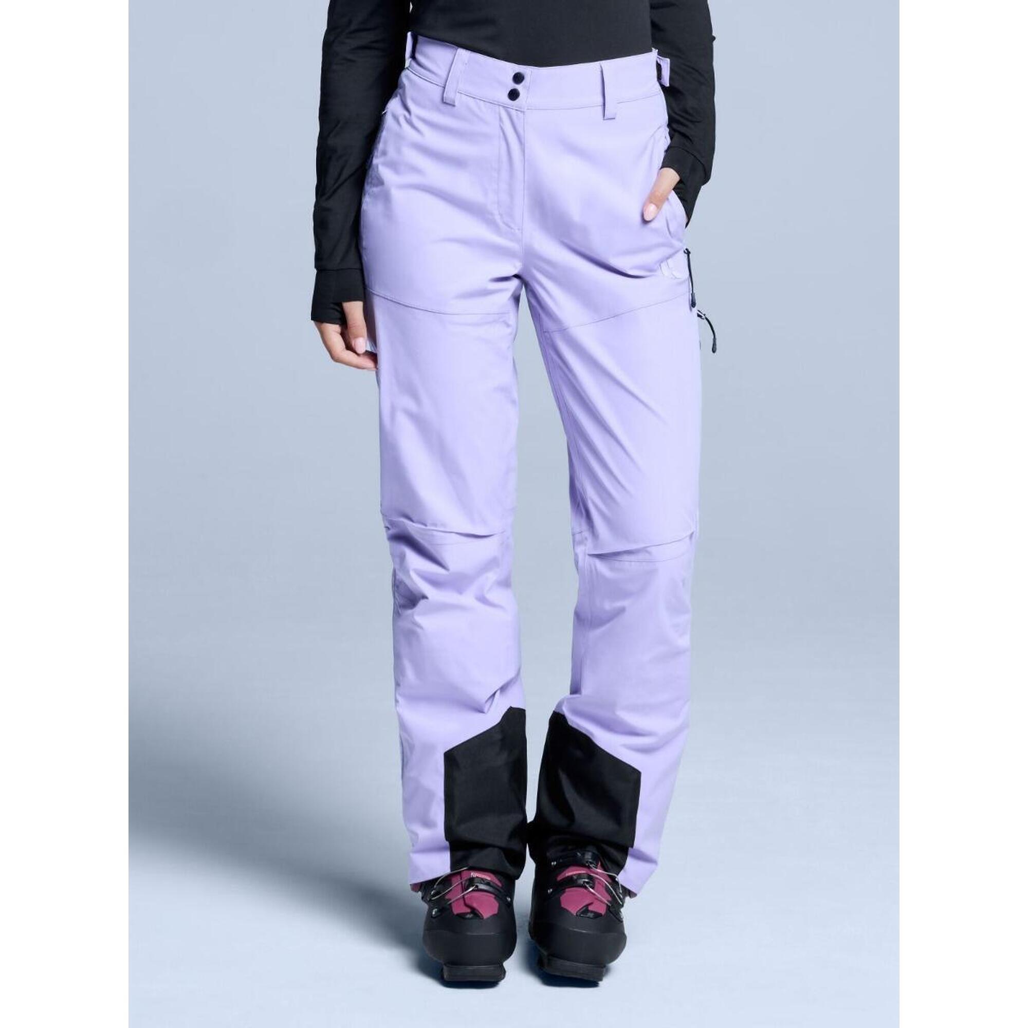 Poederbaas - Pantalon De Ski - Femme - Hardshell - Freeride 3l - Lilas - Pantalon De Ski - Beige - Decathlon