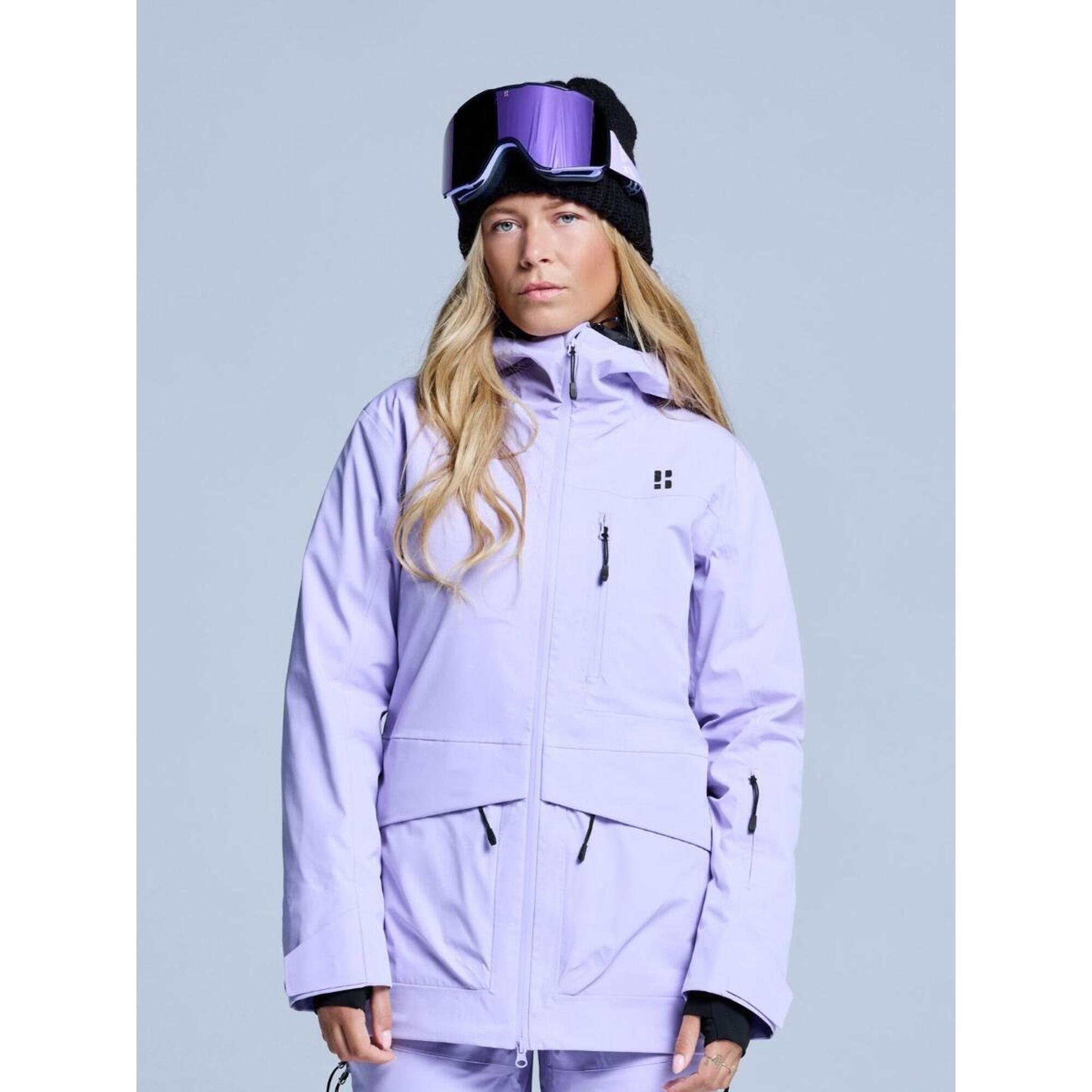 Poederbaas - Veste De Ski - Femme - Hardshell - Freeride 3l - Lilas - Veste - Violet - Decathlon
