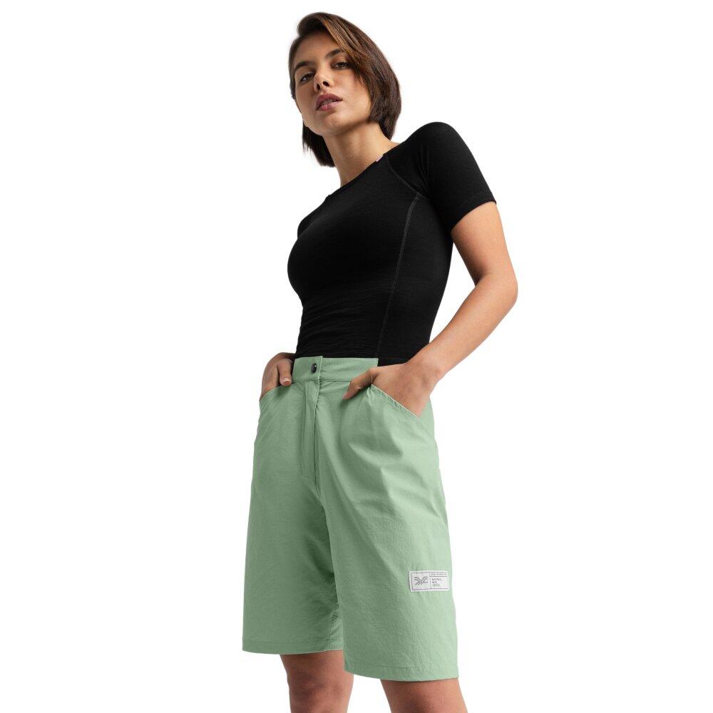 Siroko - Short Gravel Femme Cyclisme Jade Vert - Bermuda - Vert - Decathlon