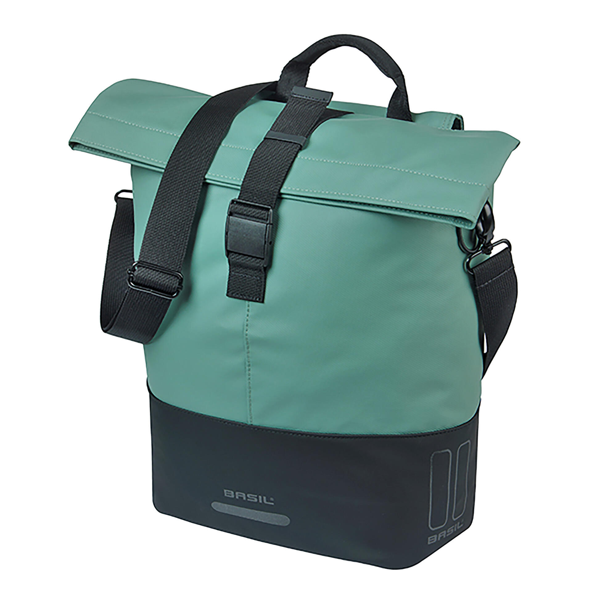 Basil - Porte-bagages - Panier De Vélo « Cove Mik Hooks », Vert Argenté/noir - Crochet Sacoche Vélo - Vert - Decathlon