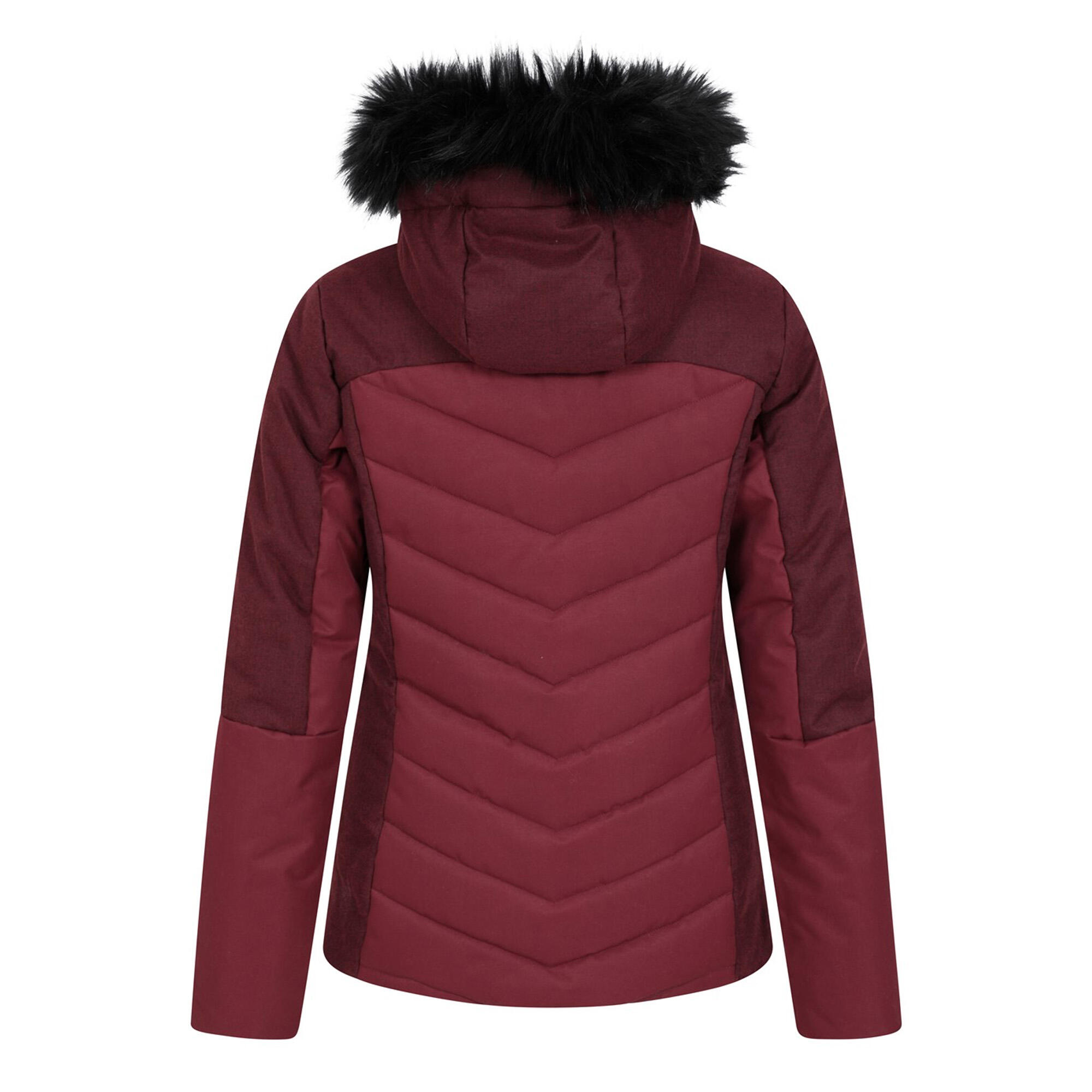 Womens/Ladies Pyrenees II Padded Ski Jacket (Berry) 2/4