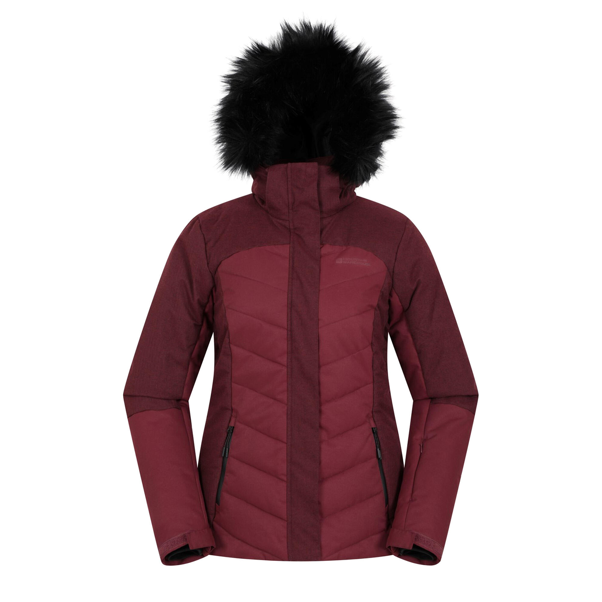 MOUNTAIN WAREHOUSE Womens/Ladies Pyrenees II Padded Ski Jacket (Berry)