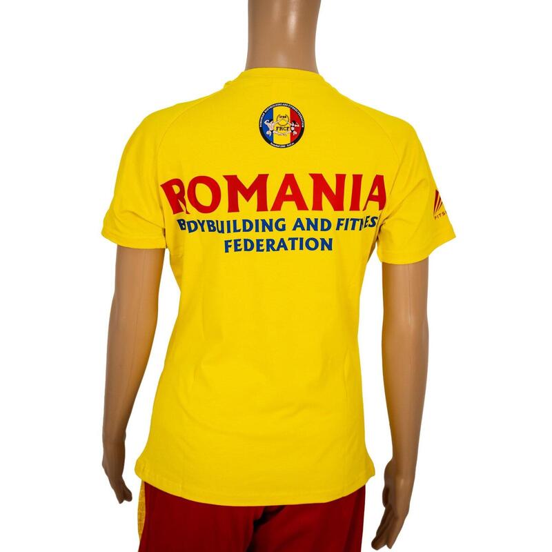 Tricou Bumbac Feminin Oficial FRCF Galben