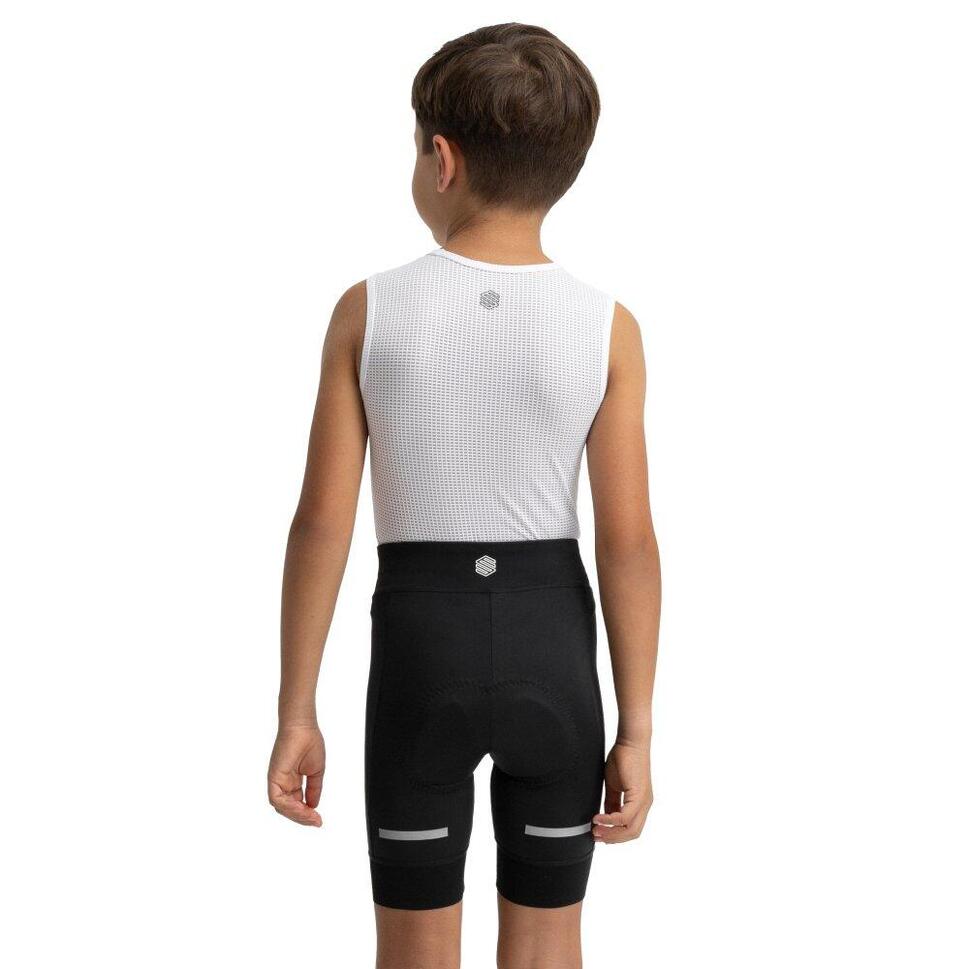 Chłopięce krótkie spodenki rowerowe z wkładką Kolarstwo Siroko K-Core Playg