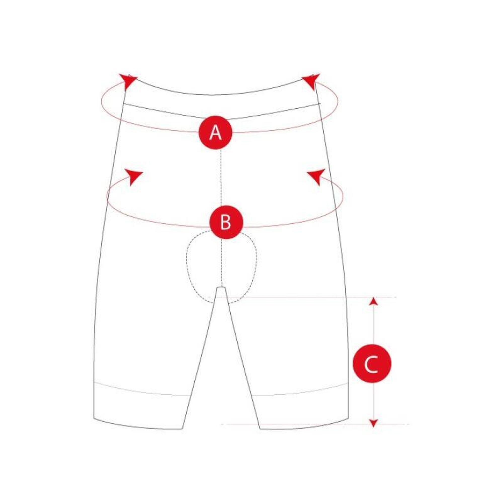 Pantaloni scurți căptuși de pentru fete K-Core Racing Black Negru