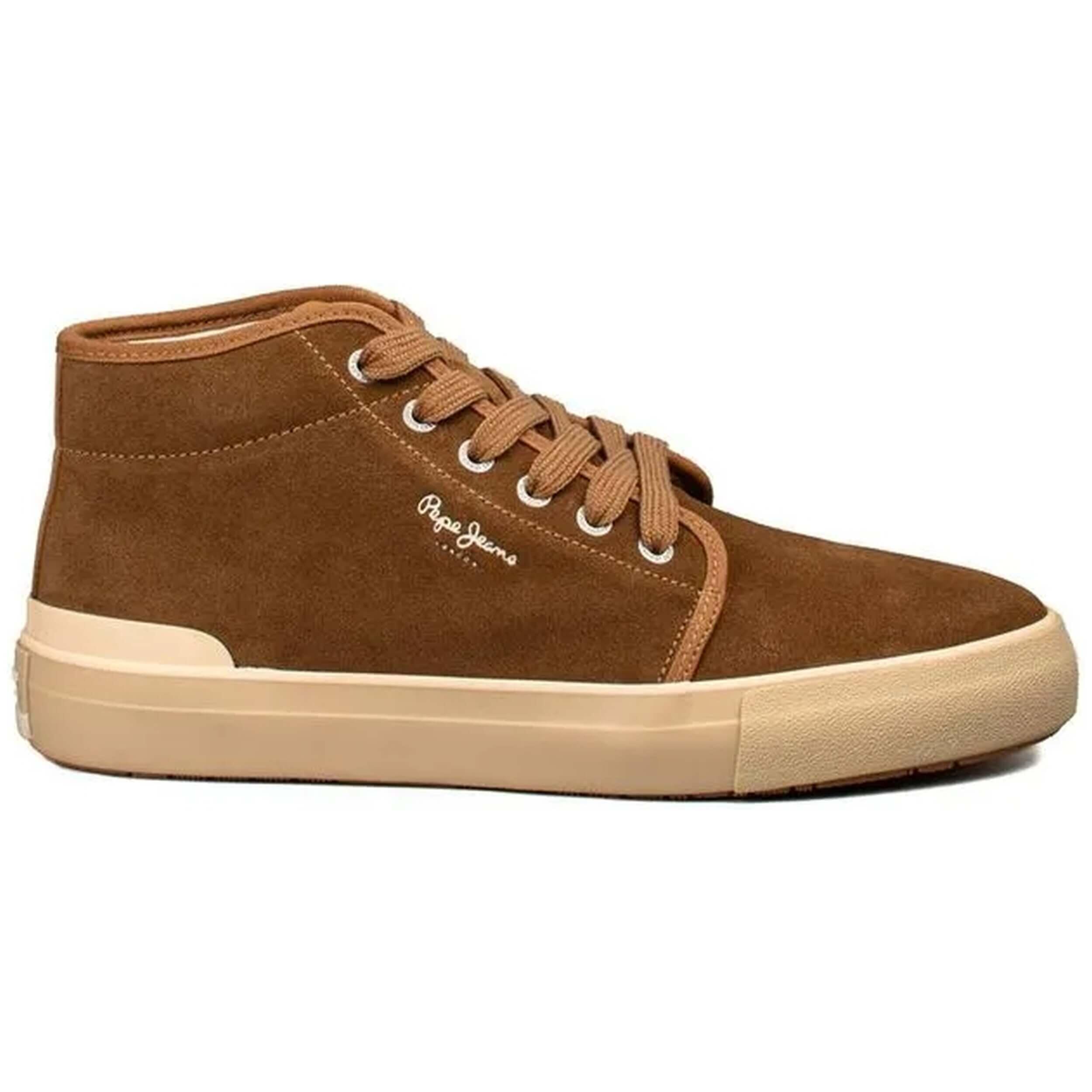 Pepe Jeans - Baskets Pepe Jeans Modèle Pms31051-869 Pour Homme - Chaussures De Sport - Marron - Decathlon
