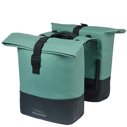 Sacoche de vélo pour porte-bagages « Cove MIK », vert argenté/noir