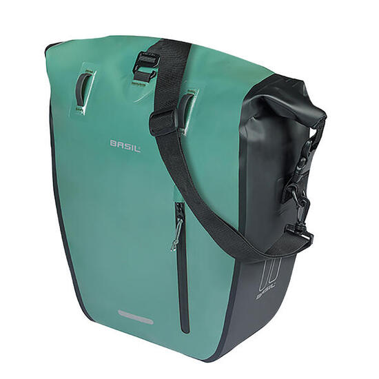 Fahrrad-Einzelpacktasche Rivo M MIK Hooks, silbergrün