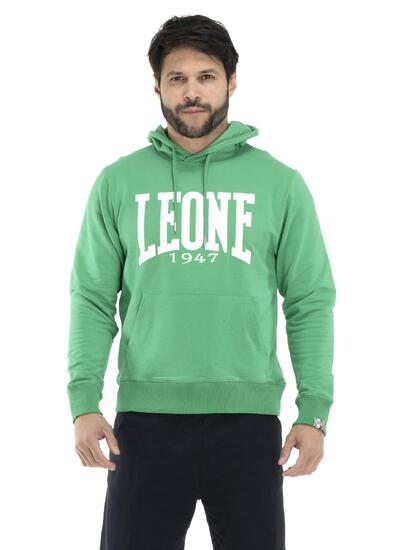 Felpa uomo con cappuccio Leone 1947 Apparel Big Logo cotone leggero