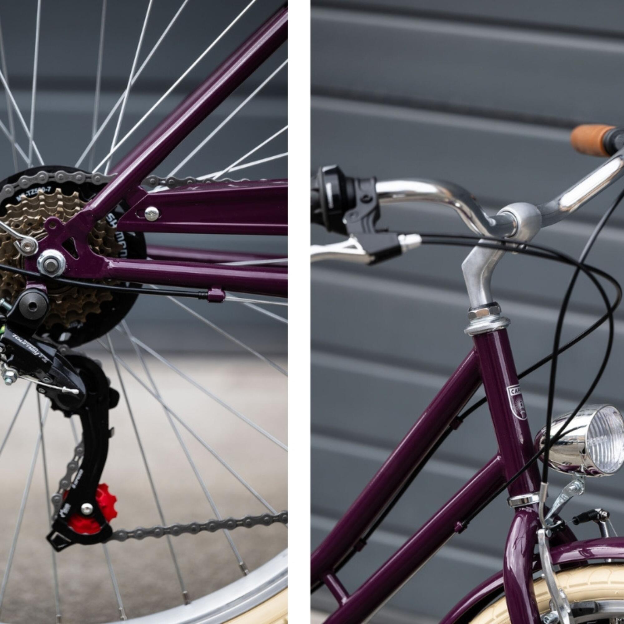 Bicicleta de Passeio Vintage Capri Valentina 26" 6 Velocidades - Ultra Violet 5/7