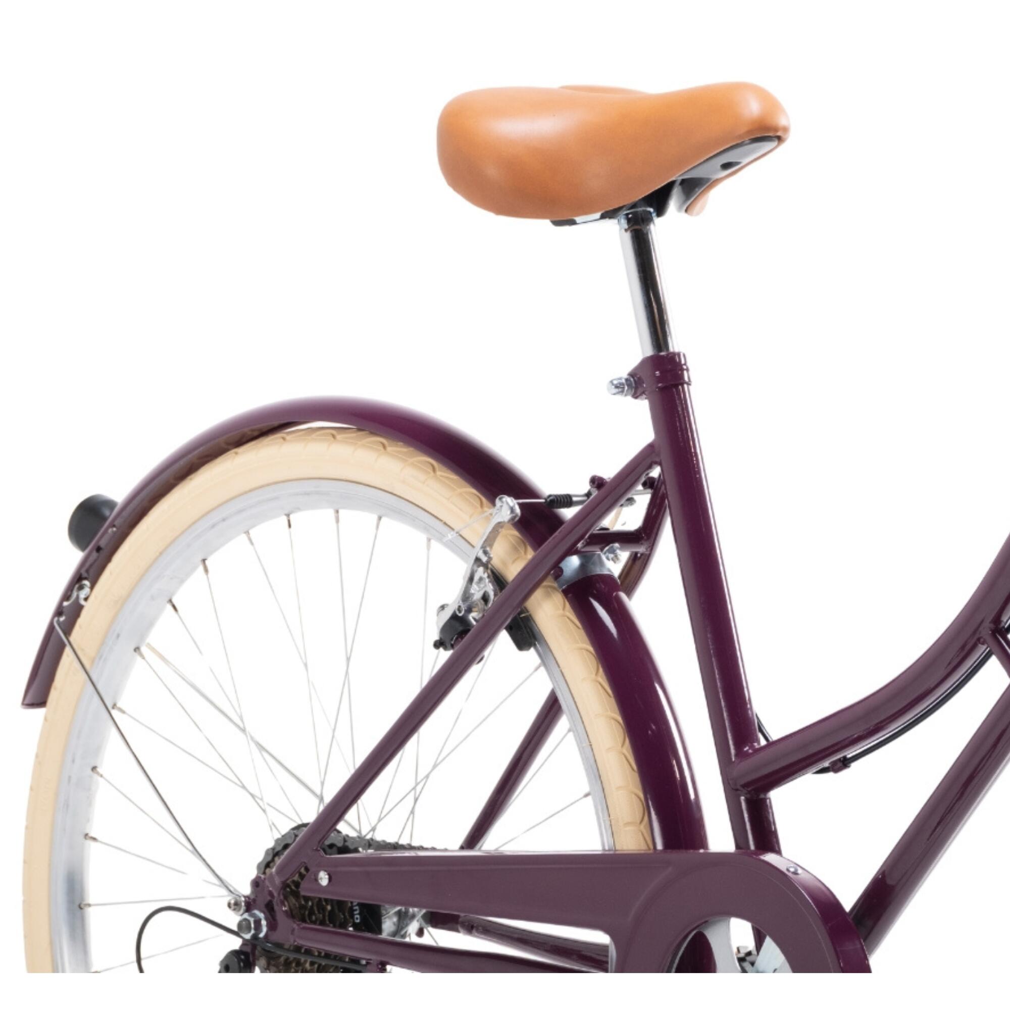 Bicicleta de Passeio Vintage Capri Valentina 26" 6 Velocidades - Ultra Violet 4/7