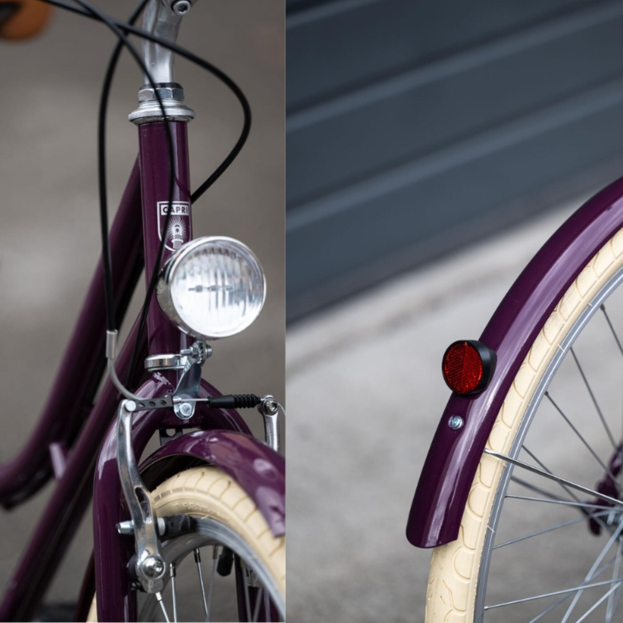 Bicicleta de Passeio Vintage Capri Valentina 26" 6 Velocidades - Ultra Violet 6/7