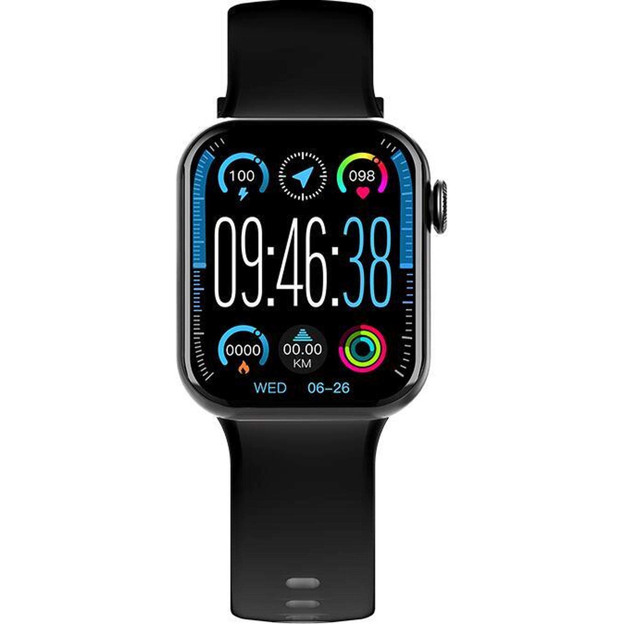 Bigben Connected - Montre Connectée Square Noire Bigben - Montre Connectée - Taille Unique - Decathlon