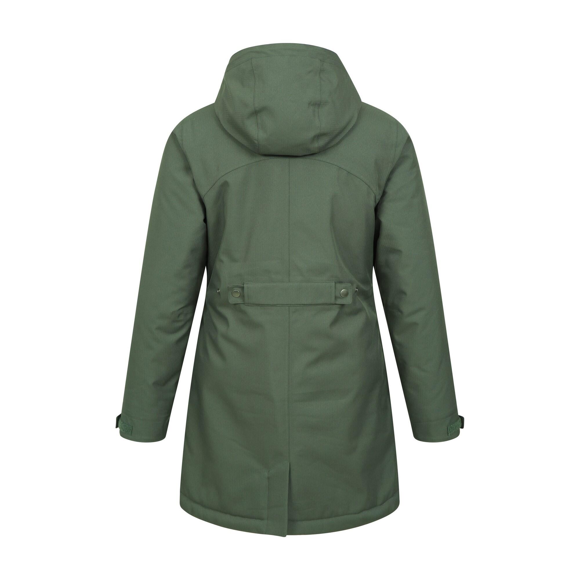 "Rain On" Steppjacke für Damen Khaki-Braun 2/4