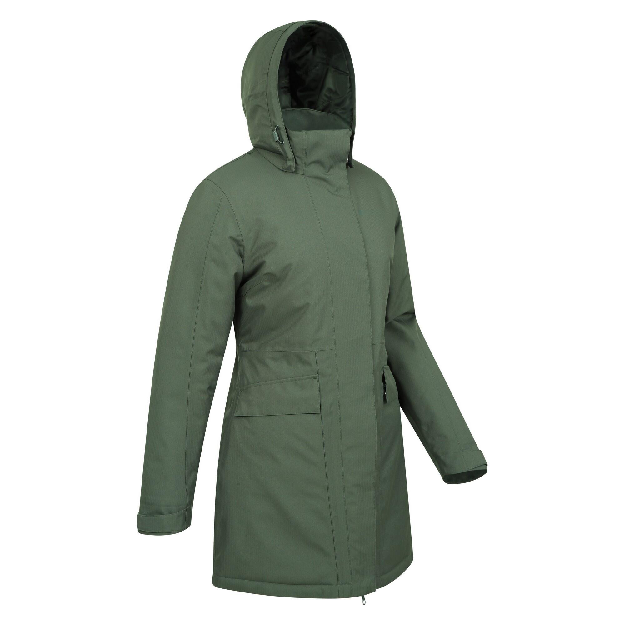 "Rain On" Steppjacke für Damen Khaki-Braun 4/4