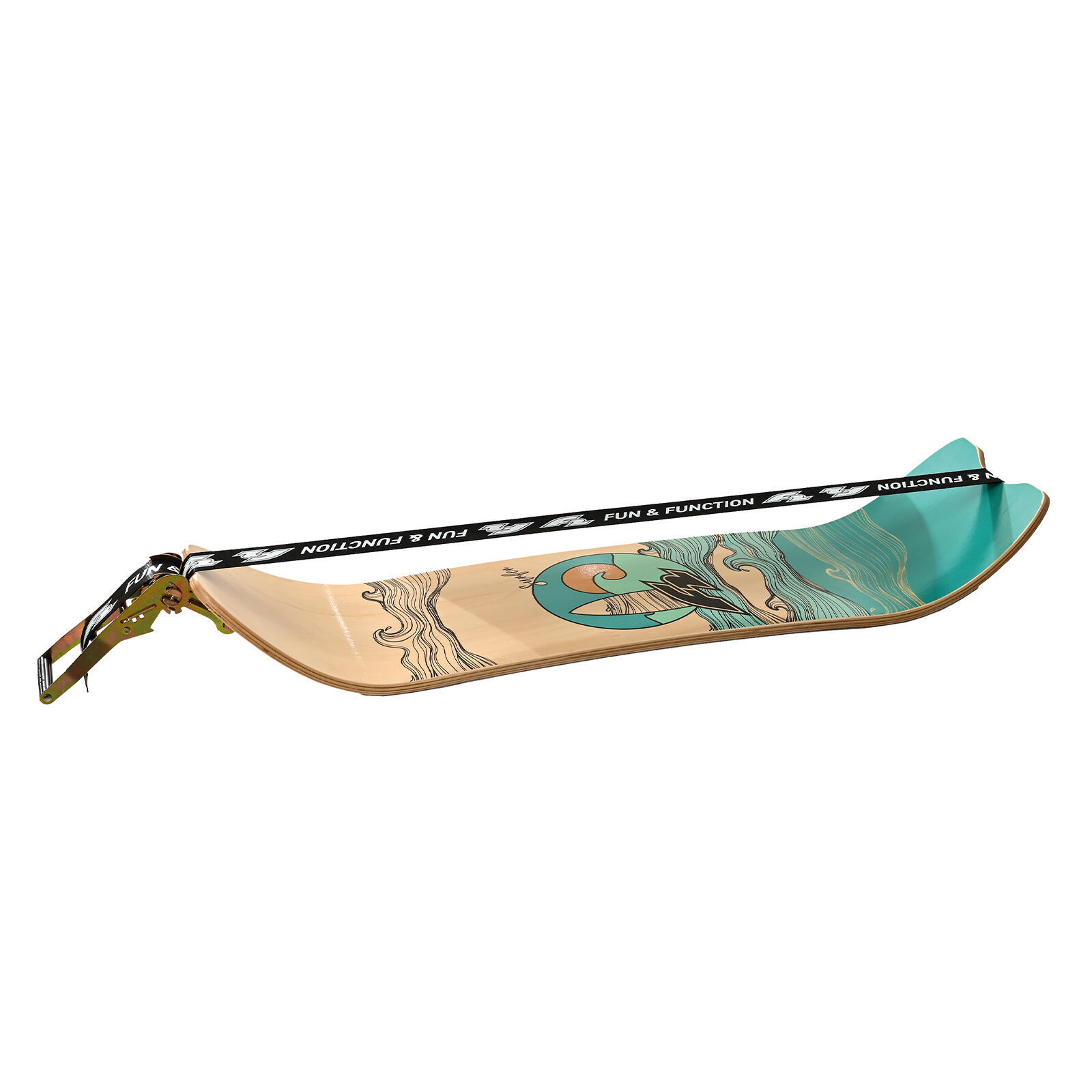 F2 Balance Board Surfline Tabla Equilibrio Entrenamiento Slackline 105x27,5cm 3/7