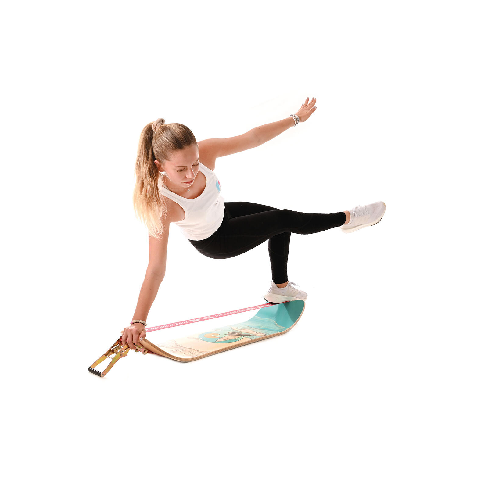 F2 Balance Board Surfline Tabla Equilibrio Entrenamiento Slackline 105x27,5cm 7/7