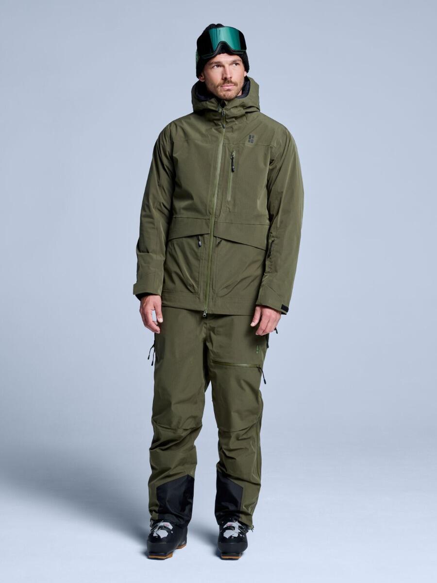Pantalon de ski - Homme - Hardshell - Freeride 3L - Vert olive 2/6
