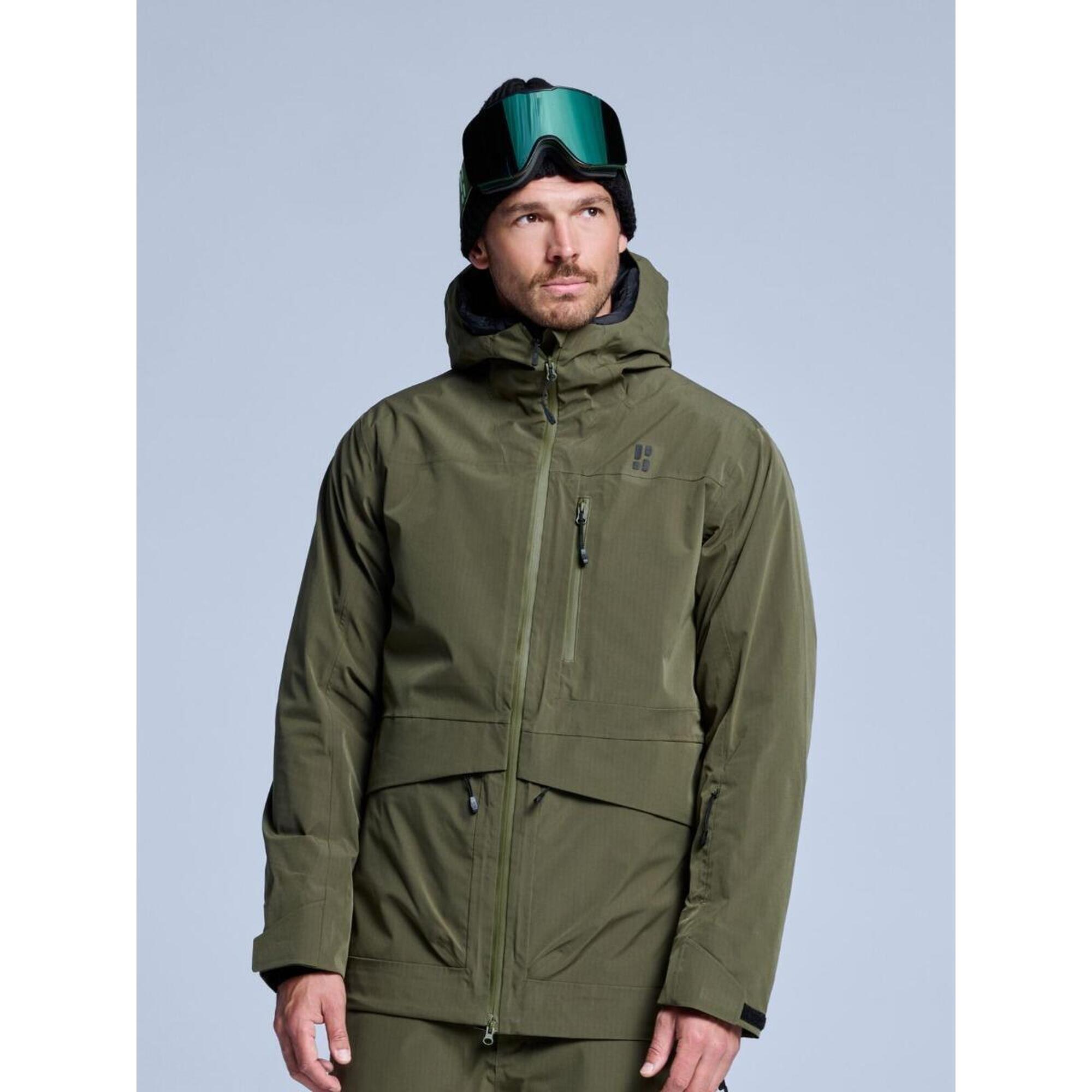 Poederbaas - Veste De Ski - Homme - Hardshell - Freeride 3l - Vert Olive - Veste - Vert - Decathlon