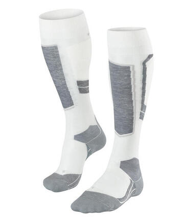 Falke SK4 Wool mi-bas ski femme blanc cassé