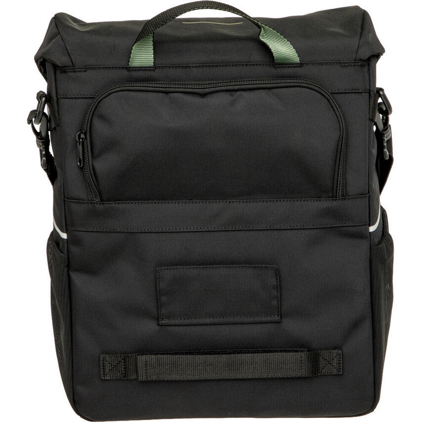 Borsa da bicicletta Vigo Single, nero-verde 2/3