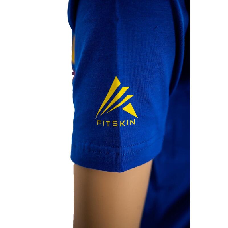 Tricou Bumbac Feminin Oficial FRCF Albastru