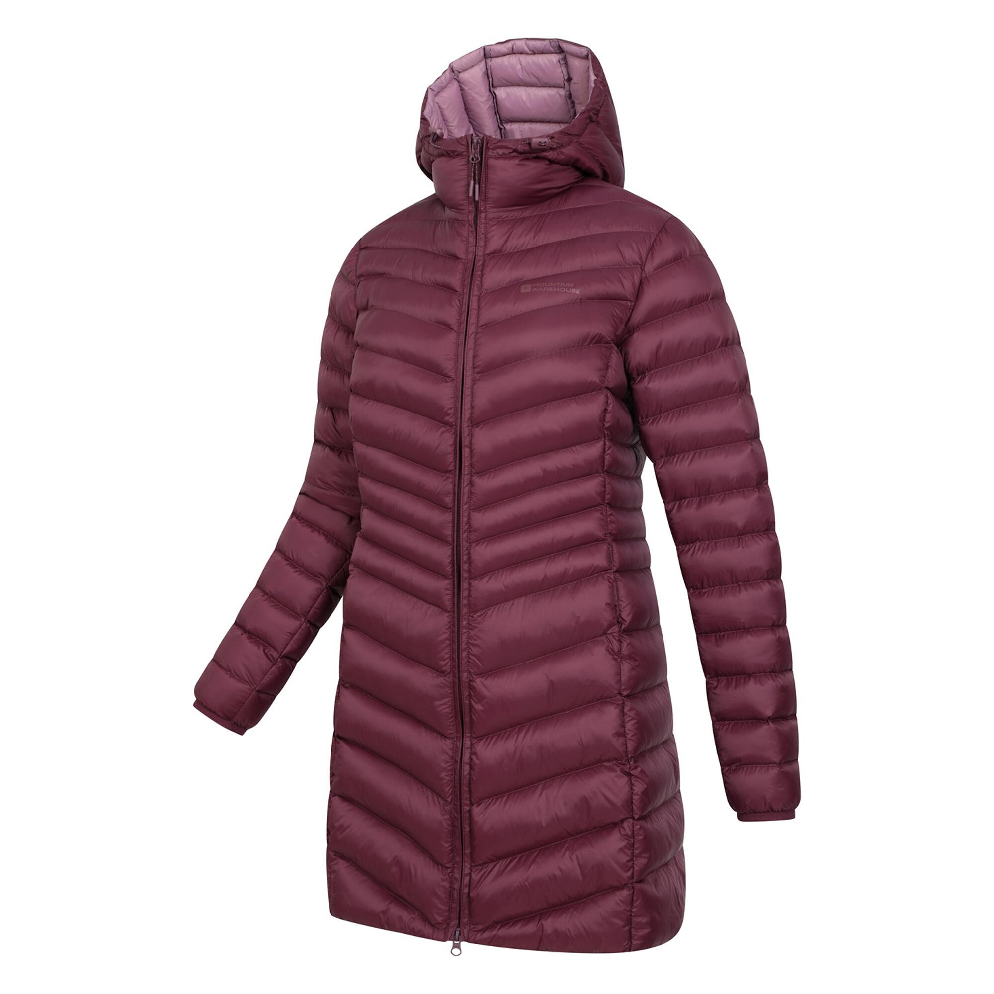 "Florence" Steppjacke für Damen Burgunderrot 3/4