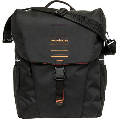 Fietsbagagedragertas vigo single, zwart-oranje