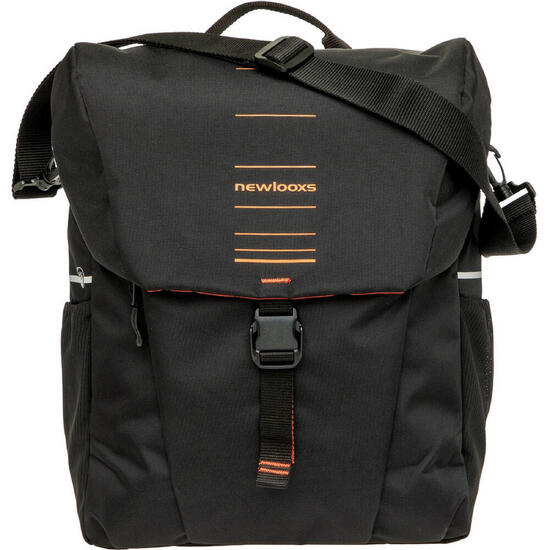 Torba rowerowa na bagażnik Vigo Single, czarno-pomarańczowa