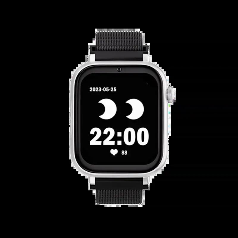 SaveWatch Plus 4G White Case Black Fabric Strap
